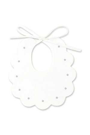 White cotton bib LITTLE BEAR KIDS | 2042LATTEGRIGIO